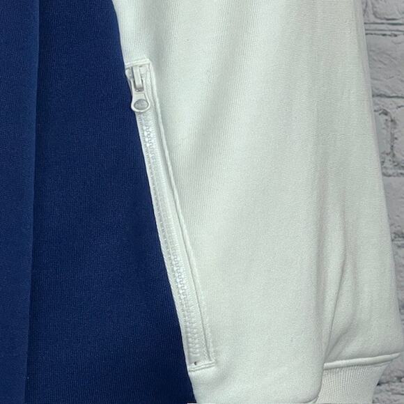 Nike Tech Sweatshirt Women's M White Color Block Crew Neck Long Sleeve Pullover - Picture 5 of 9